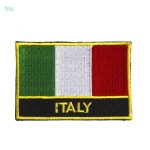 Ecusson drapeau Italie, emblème national en tissu