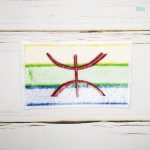 Drapeau Kabyle en écusson, accessoire identitaire