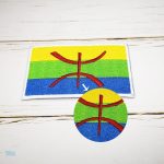 Écusson représentant le drapeau de la Kabylie