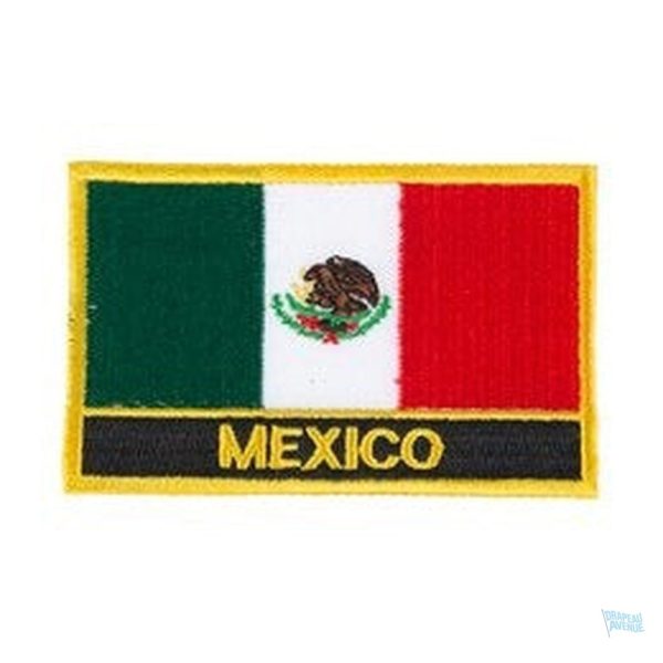 Ecusson drapeau Mexique, symbole national et culturel