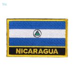 Ecusson drapeau du Nicaragua, symbole national distinctif