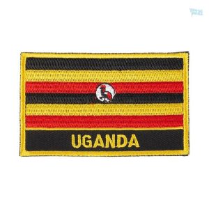 Ecusson drapeau Ouganda, symbole national