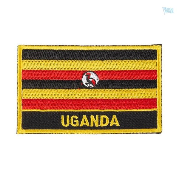 Ecusson drapeau Ouganda, symbole national