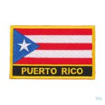 Ecusson drapeau Porto Rico, symbole de la culture portoricaine
