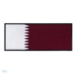 Ecusson drapeau du Qatar, symbole national distinctif