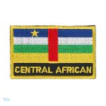 Ecusson drapeau République Centrafricaine en tissu