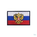 Écusson drapeau Russie, symbole national en tissu