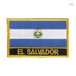 Écusson drapeau du Salvador, symbole national distinctif