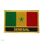 Ecusson drapeau du Sénégal en toile colorée