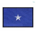 Écusson drapeau Somalie en tissu bleu et étoile blanche