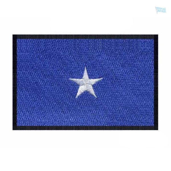 Écusson drapeau Somalie en tissu bleu et étoile blanche