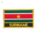Ecusson drapeau du Suriname, symbole national distinctif