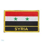 Écusson drapeau Syrie, symbole national et culturel