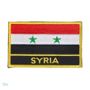 Écusson drapeau Syrie, symbole national et culturel