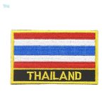 Ecusson drapeau de la Thaïlande en tissu coloré
