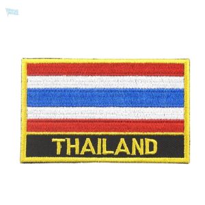 Ecusson drapeau de la Thaïlande en tissu coloré