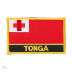 Écusson drapeau Tonga, symbole national en tissu