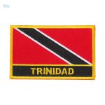 Écusson drapeau Trinité-et-Tobago en textile coloré