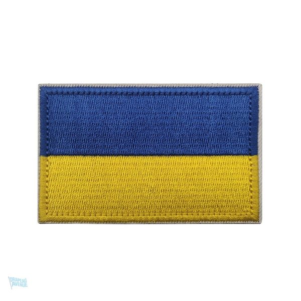 Écusson drapeau Ukraine, symbole national en tissu