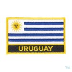 Écusson drapeau Uruguay, symbole national en tissu