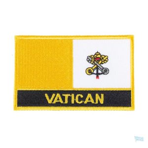 Écusson représentant le drapeau du Vatican, symbole religieux