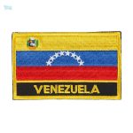 Ecusson drapeau du Venezuela en tissu coloré