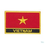 Ecusson drapeau Vietnam, symbole national du Vietnam