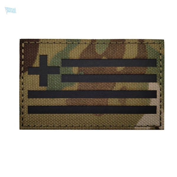 Écusson militaire drapeau Grèce en tissu résistant