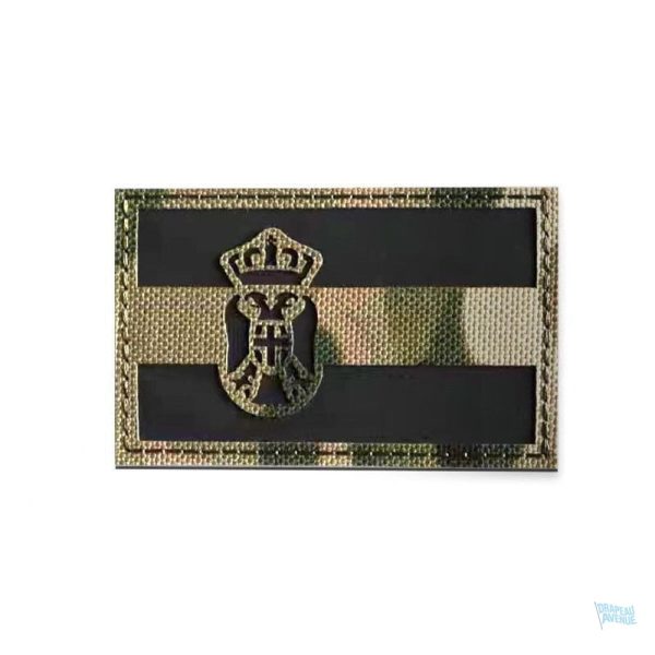 Ecusson militaire drapeau Serbie, symbole national