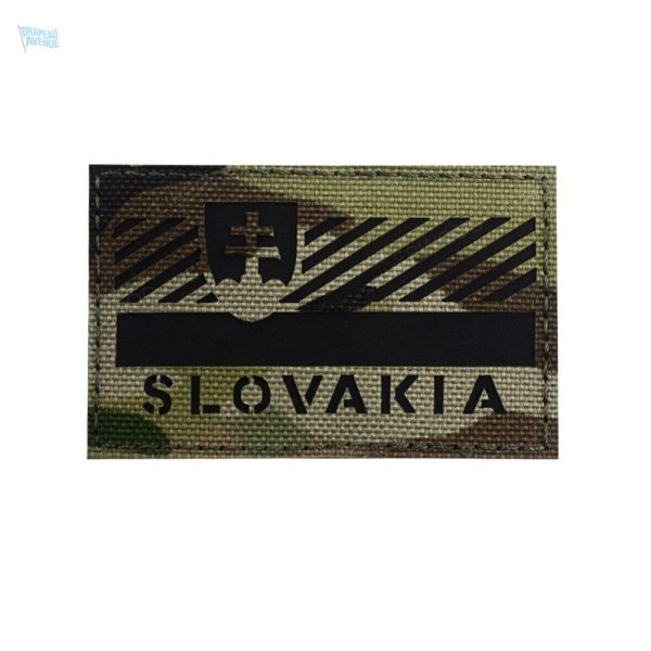 Écusson militaire drapeau Slovaquie en tissu