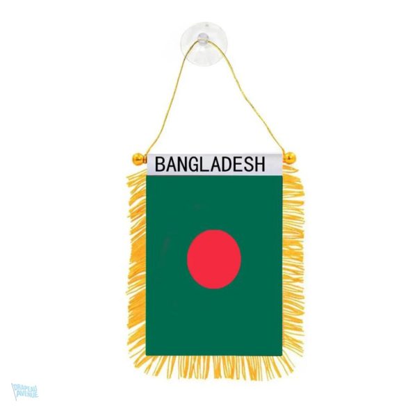 Fanion drapeau du Bangladesh avec ses couleurs emblématiques