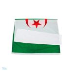 Accessoire patriotique : grand drapeau d'Algérie à exposer