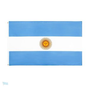 Grand drapeau Argentine en tissu de qualité