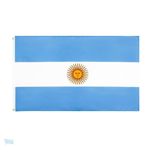 Grand drapeau Argentine en tissu de qualité