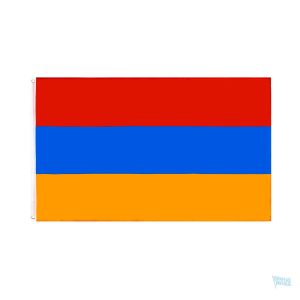 Grand drapeau Arménie en tissu de qualité