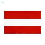 Grand drapeau Autriche en tissu résistant