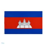 Grand drapeau Cambodge en polyester résistant