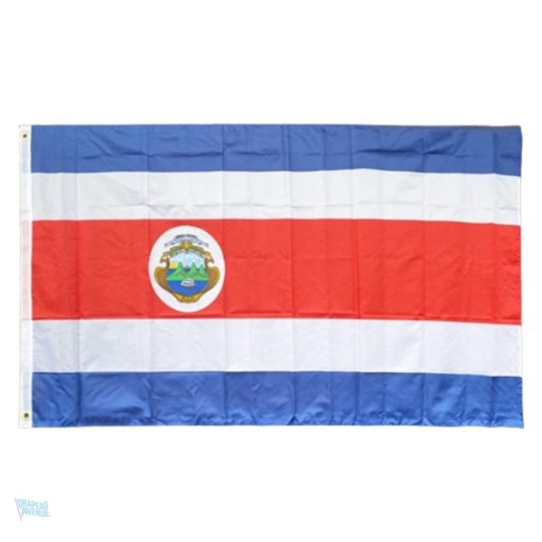 Grand drapeau du Costa Rica en polyester léger