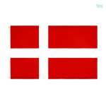 Grand drapeau du Danemark en tissu de qualité