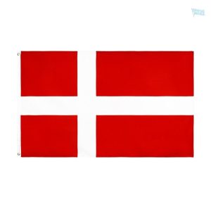 Grand drapeau du Danemark en tissu de qualité