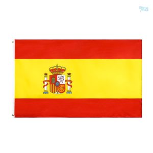 Grand drapeau Espagne en tissu résistant