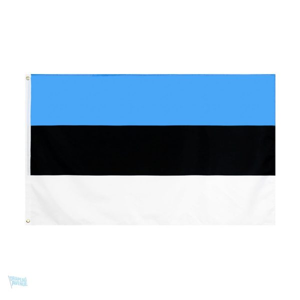 Grand drapeau Estonie en tissu résistant