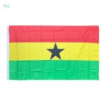 Grand drapeau du Ghana en tissu résistant