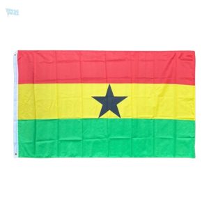 Grand drapeau du Ghana en tissu résistant
