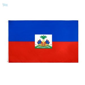 Grand drapeau Haïti en tissu emblématique