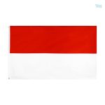 Grand drapeau Indonésie en tissu durable