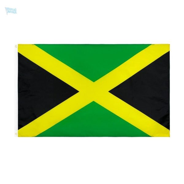 Grand drapeau Jamaïque en tissu résistant