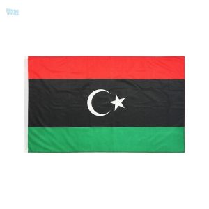 Grand drapeau de la Libye en tissu résistant