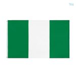 Grand drapeau du Nigeria en tissu durable
