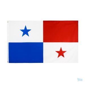 Grand drapeau Panama en tissu de qualité